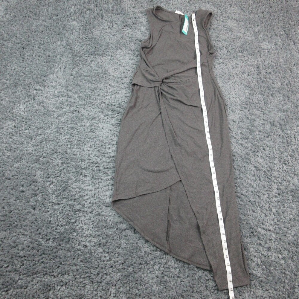 Heatherly Dress Womens Medium Gray Sonia Faux Wrap Asymmetrical Knit NWT - Picture 10 of 16